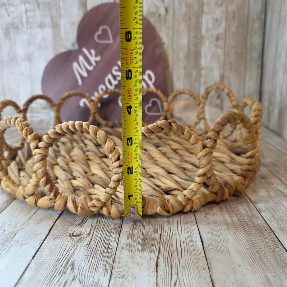 Home Accents Woven Basket Beige Brown